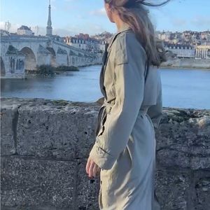 Vintage French Trench coat oversized